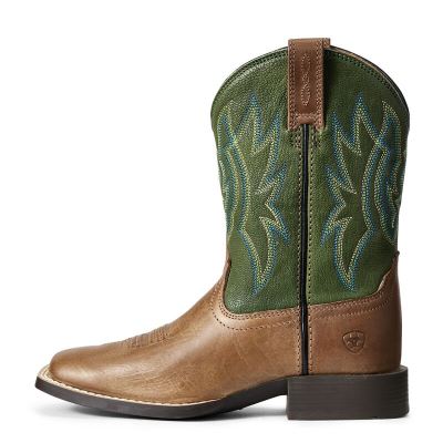 Ariat Pace Setter - Western Laarzen Bruin / Turquoise Kinderen - 12356-625